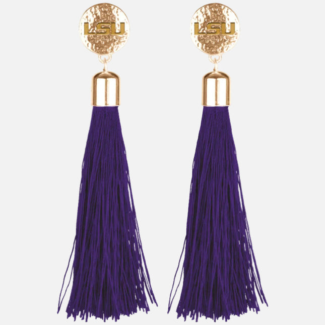 LSU Tigers Tia Tassel Earrings