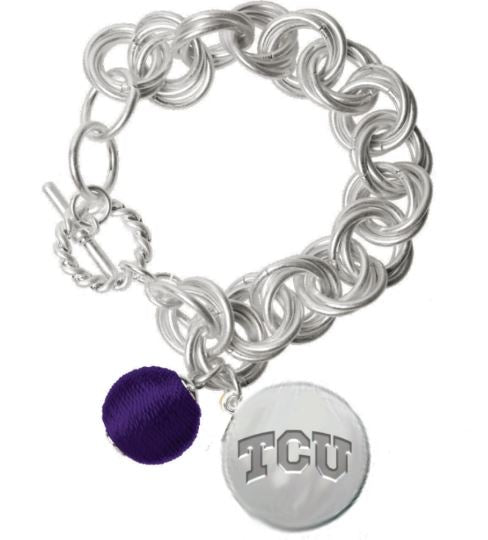 TCU Horned Frogs Viola Bracelet