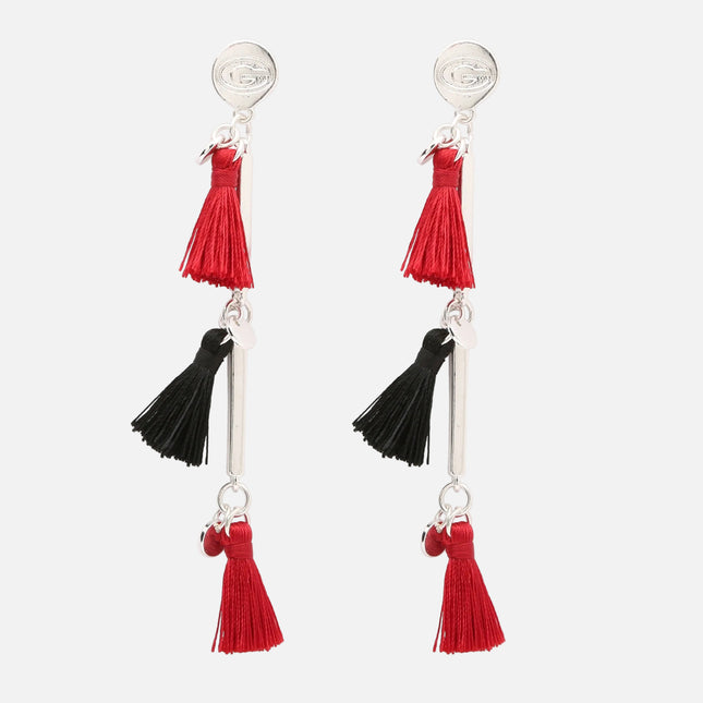 Georgia Bulldogs Melody Tassel Earrings