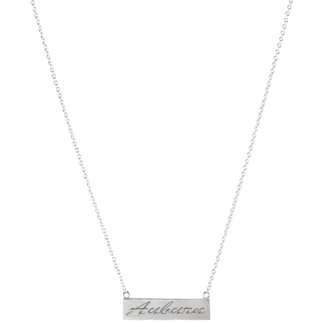 Auburn Tigers Valentina Bar Necklace