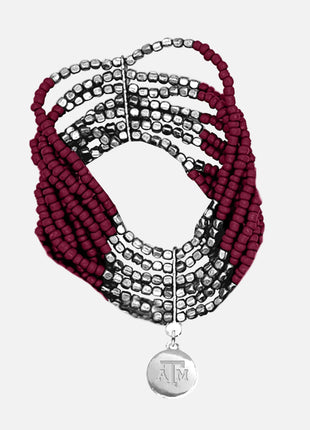 Texas A&M Aggies Hand Beaded Lenox Bracelet