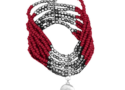 Arkansas Razorbacks Lenox Hand Beaded Bracelet