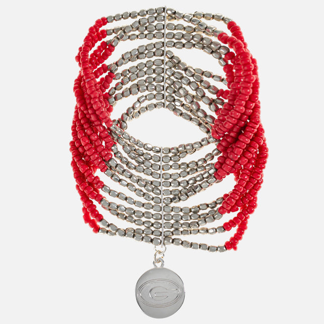 Georgia Bulldogs Hand Beaded Lenox Bracelet