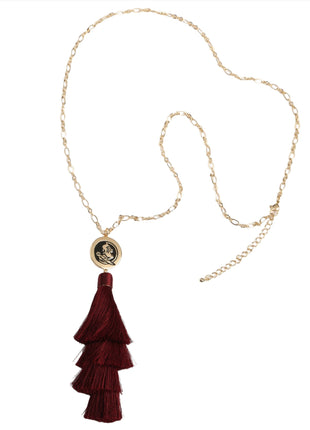 Florida State Seminoles Tara Tassel Necklace