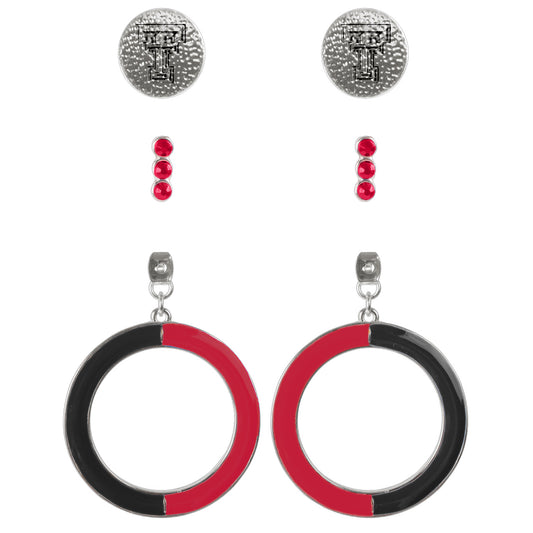 Texas Tech Red Raiders Cuatro Earrings