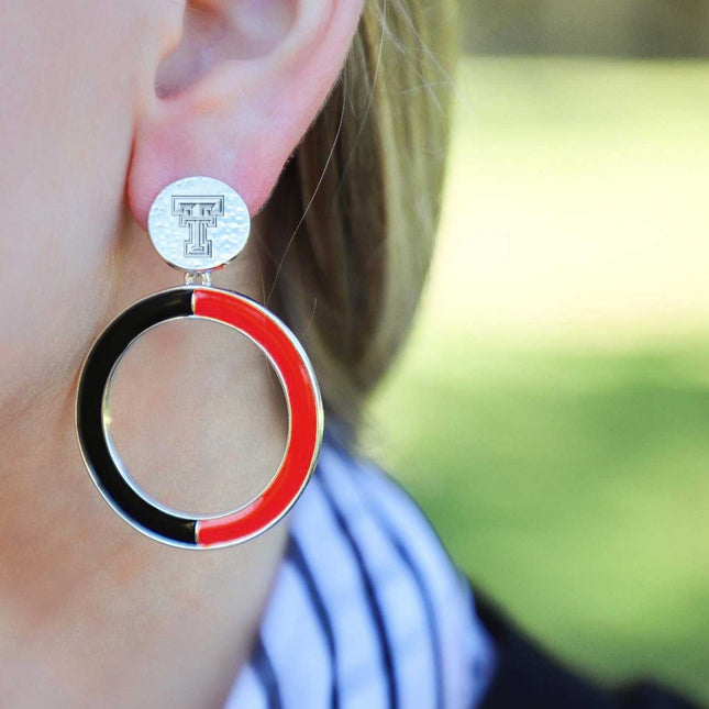 Texas Tech Red Raiders Cuatro Earrings