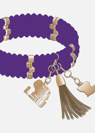 LSU Tigers Shelby Stretch Bracelet