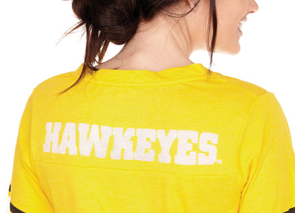 Iowa Hawkeyes Heathered Football Jersey Nightshirt