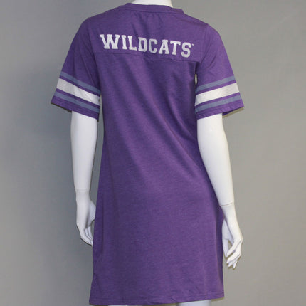 Kansas State Wildcats Heathered Football Jersey Nightshirt