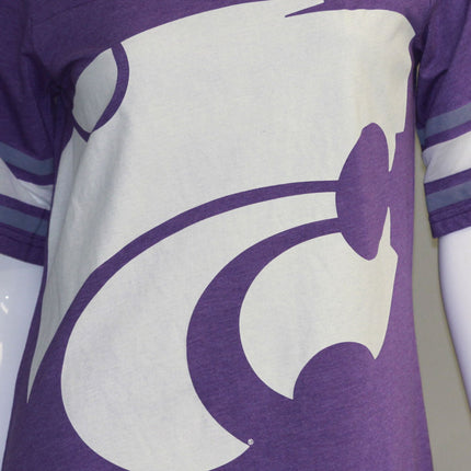 Kansas State Wildcats Heathered Football Jersey Nightshirt