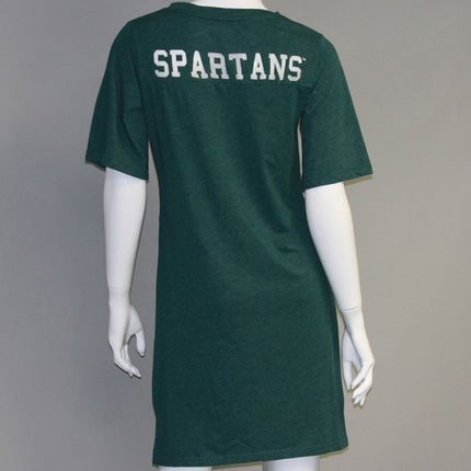 Michigan State Spartans Heathered Jersey Nightshirt