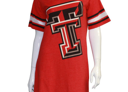 Texas Tech Red Raiders Heathered Football Jersey Nightshirt