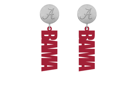 Alabama Crimson Tide Wilson Laser Cut Earrings
