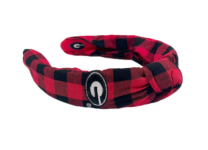 Georgia Bulldogs Lyndsay Check Knot Headband