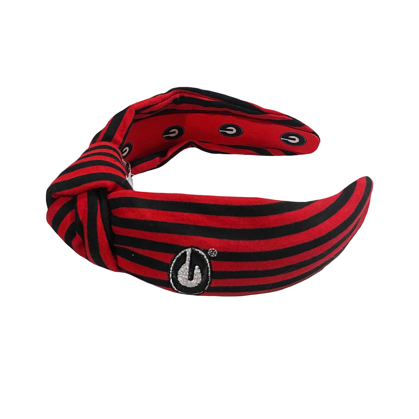 Georgia Bulldogs Lindsay Stripe Knot Headband