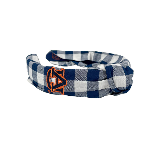 Auburn Tigers Lyndsay Check Knot Headband