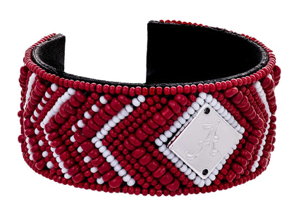 Alabama Crimson Tide Goldie Hand Beaded Cuff
