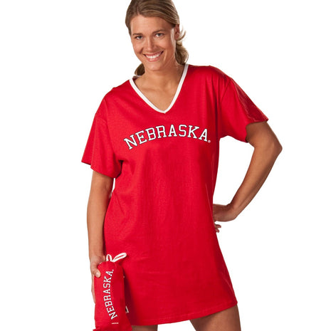 Nebraska Cornhuskers Collegiate Nightshirt In Bag