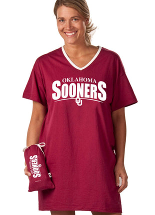 Oklahoma Sooners Collegiate Nightshirt In Bag