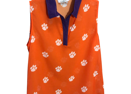 Clemson Tigers Sheer Sleeveless Polo