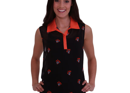 Oklahoma State Cowboys Sheer Sleeveless Polo