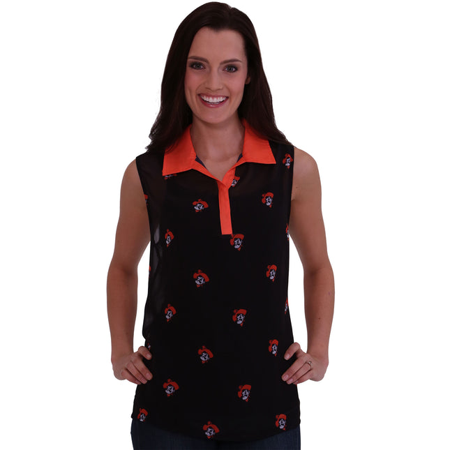 Oklahoma State Cowboys Sheer Sleeveless Polo