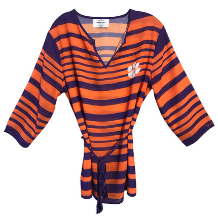 Clemson Tigers Sheer Stripe Tunic