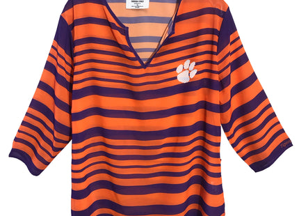 Clemson Tigers Sheer Stripe Tunic