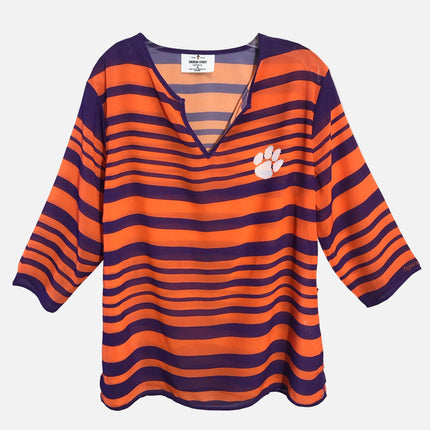 Clemson Tigers Sheer Stripe Tunic