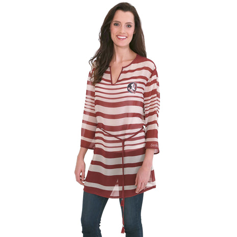 Florida State Seminoles Sheer Stripe Tunic