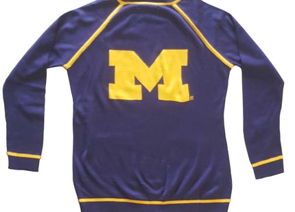 Michigan Wolverines Contrast Trim Cardigan