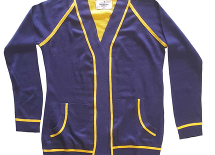 Michigan Wolverines Contrast Trim Cardigan