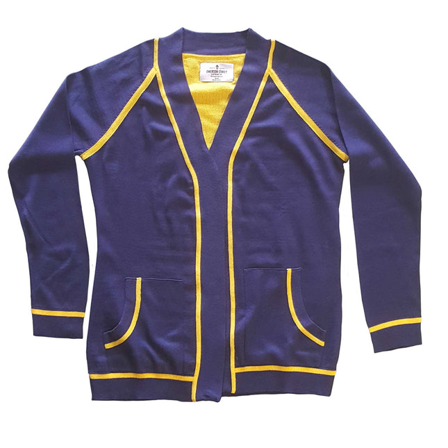 Michigan Wolverines Contrast Trim Cardigan
