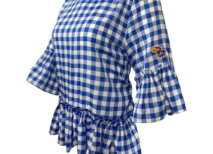 Kansas Jayhawks Finley Ruffle Top