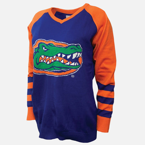 Florida Gators V Neck Logo Sweater