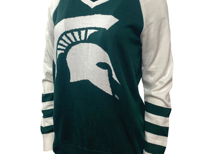 Michigan State Spartans Tide V-Neck Logo Sweater