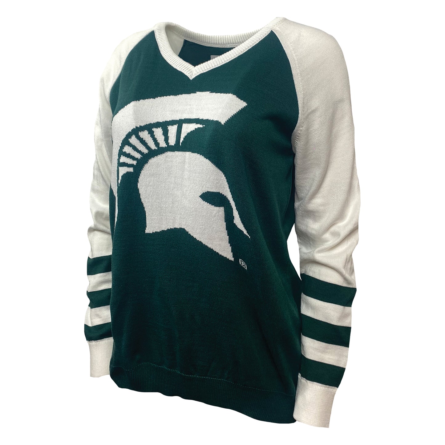 Michigan State Spartans Tide V-Neck Logo Sweater