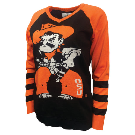 Oklahoma State Cowboys  V-Neck Logo Sweater