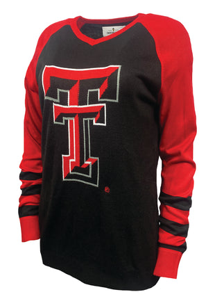 Texas Tech Red Raiders V Neck Logo Sweater