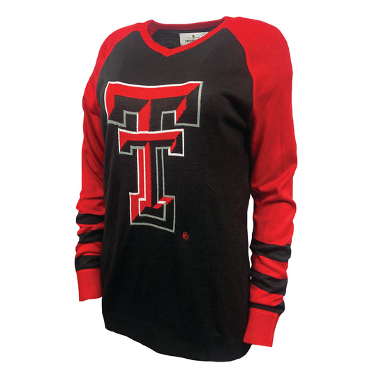 Texas Tech Red Raiders V Neck Logo Sweater