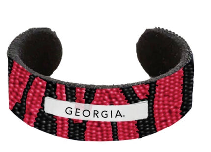 Georgia Bulldogs Phillips Hand Beaded Cuff