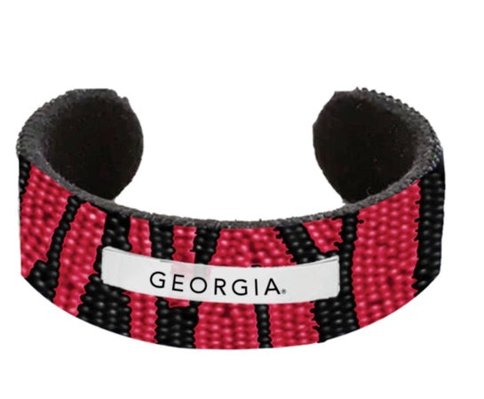 Georgia Bulldogs Phillips Hand Beaded Cuff