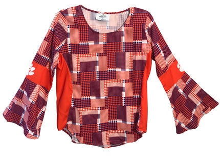 Clemson Tigers Erin Bell Sleeve Top