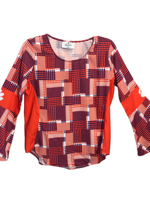 Clemson Tigers Erin Bell Sleeve Top