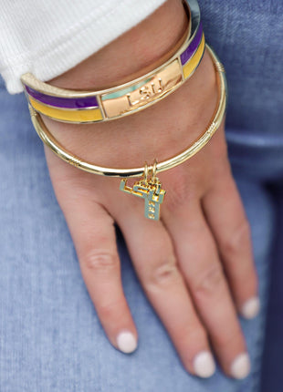 LSU Tigers Logo Bracelet Gold Plated