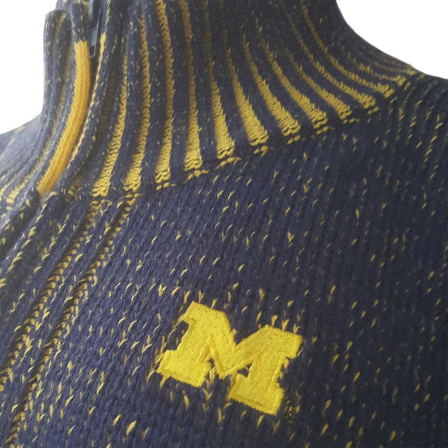 Michigan Wolverines Sweater Zip Poncho