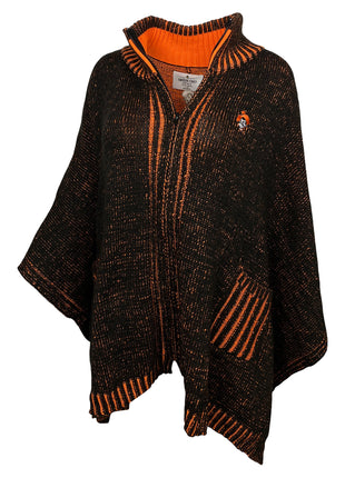 Oklahoma State Cowboys Sweater Zip Poncho