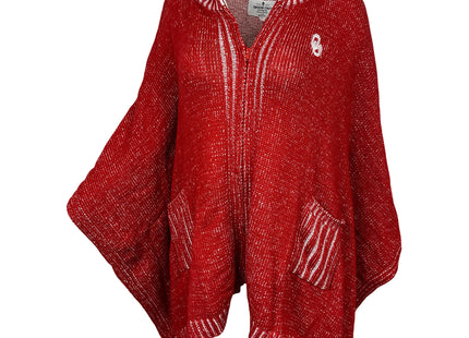 Oklahoma Sooners Zip Poncho Sweater