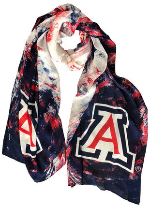 Arizona Wildcats Watercolor Scarf
