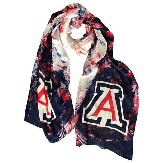 Arizona Wildcats Watercolor Scarf